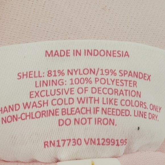 Pink Ribbed Women's Swimsuit - Picture 9 of 9